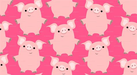 Pink Pigs Cartoon