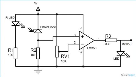 DIY IR Sensor Module Circuit Diagram