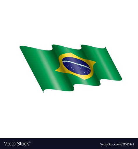 Brazil flag Royalty Free Vector Image - VectorStock