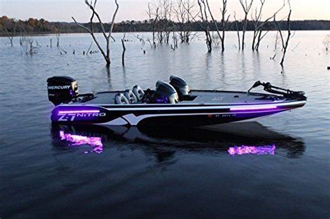 2PC Boat LED UV Blacklight Ultraviolet Night Fishing Lights (Black ...