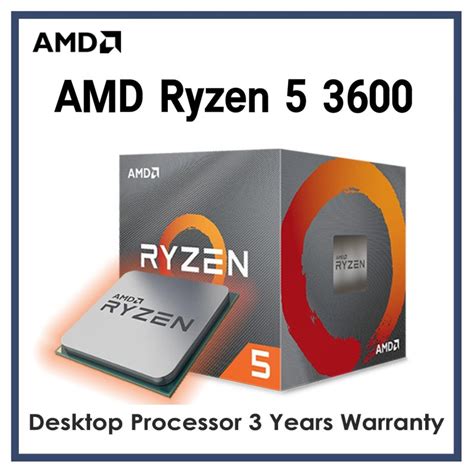 (Ready Stock) AMD Ryzen 5 [3600 / 3600X] - 6 Core AM4 DESKTOP CPU # AM4 ...