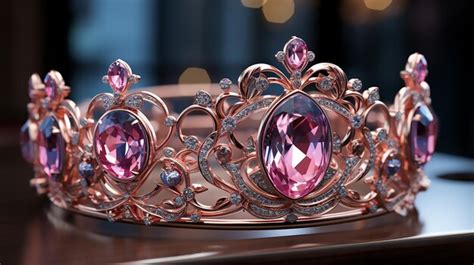 Premium AI Image | This beautiful tiara is a unique way to wear inlaid ...