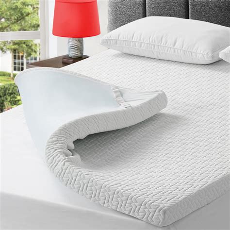 3 Inch Gel Memory Foam Mattress Topper Queen Size , Cooling Mattress ...