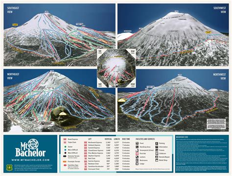 Mt Bachelor Piste Map Trail Map | Images and Photos finder