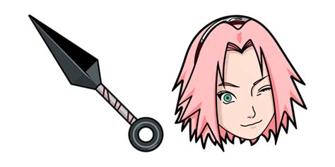 Naruto Sakura Haruno Kunai Shuriken cursor – Custom Cursor