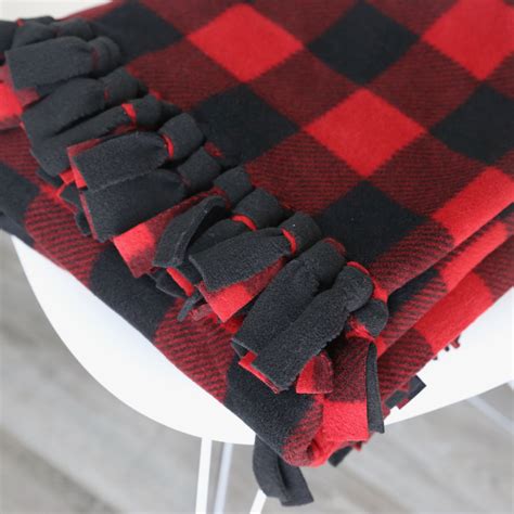 No Sew Fleece Blanket with a Braided Edge - It's Always Autumn