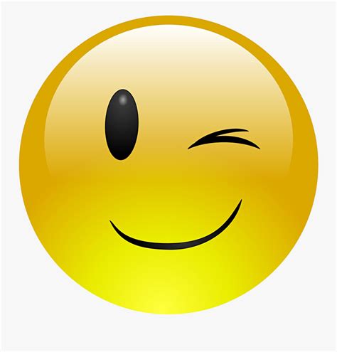 Wink Smiley Emoji Emoticon Clip Art - Winking Emoji , Free Transparent ...