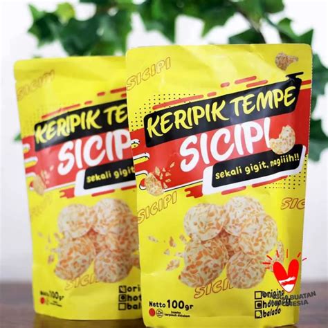 Jasa Kemas Keripik Tempe dan Contoh Kemasannya - diKemas