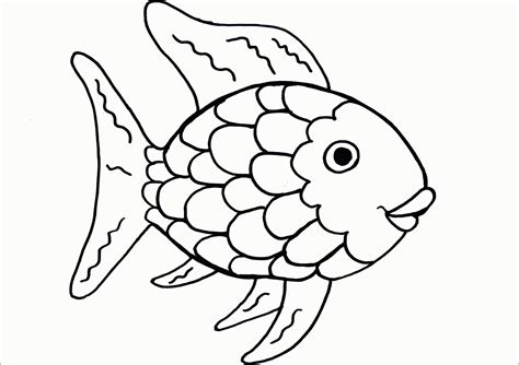 Rainbow Fish Printable Coloring Page - Coloring Home