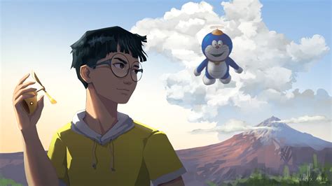 ArtStation - Doraemon and Nobita Fanart