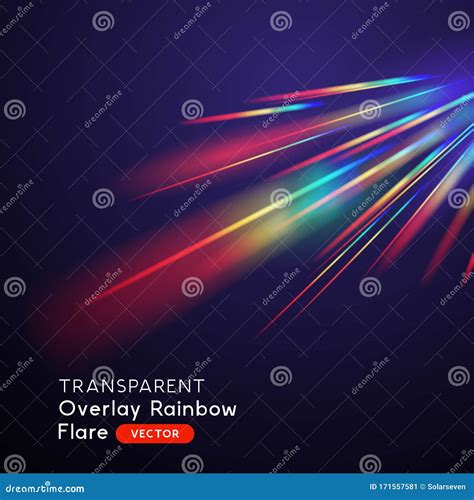 Optical Rainbow Lens Flare Effect Stock Vector - Illustration of leak ...