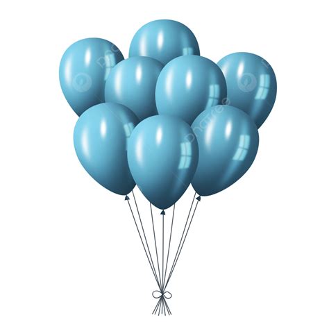 Blue Balloons PNG Transparent Images