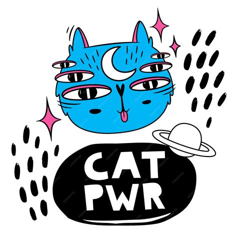 Premium Vector | Funny cat in space