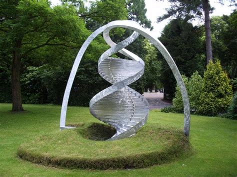 Double Helix Sculpture - Cambridge