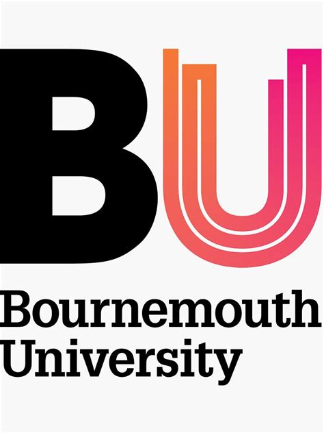 "Bournemouth University" Sticker for Sale by JohnnRosh | Redbubble