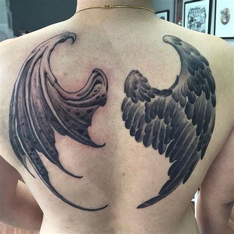 Borneo Ink Tattoo on Instagram: “Angel demon wings done by @tattoos_by ...