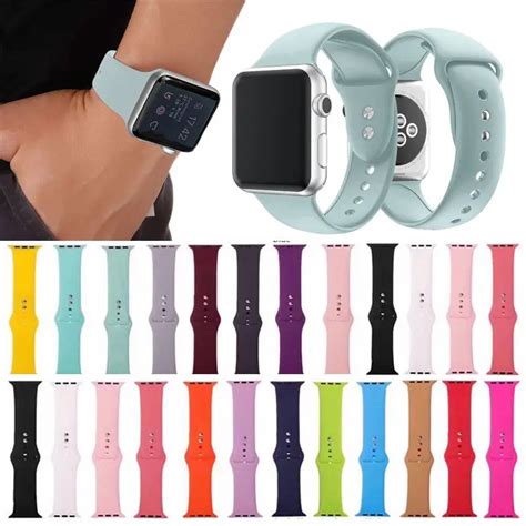 19 Colors Silicone Wrist Strap Band Bracelet Replacement for Apple ...