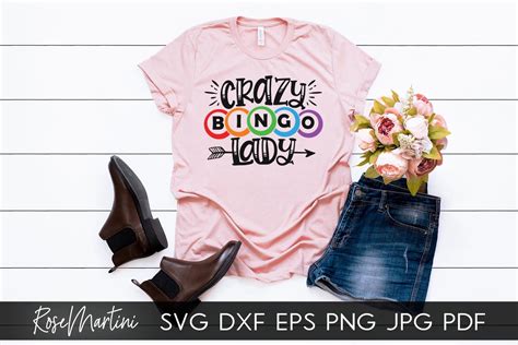 Crazy Bingo Lady SVG File for Cutting Machines Cricut - Etsy