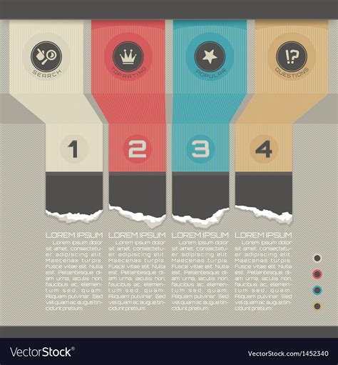 Modern infographic template Royalty Free Vector Image