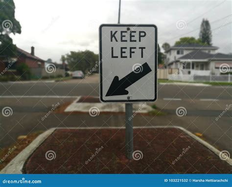 Keep left stock photo. Image of board, australia, sign - 103221532