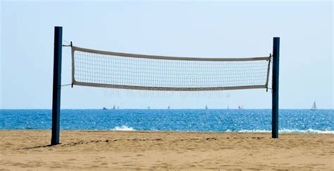 Beach volleyball net stock photo. Image of equipment - 22195838