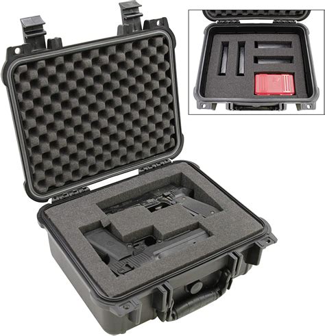 CASEMATIX 13" Hard Case for 2 Handguns - Waterproof & Shockproof 2 ...