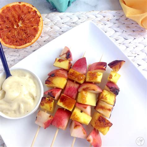 Grilled Fruit Kebabs w/ Maple Grapefruit Glaze {+ Banana Ice Cream ...