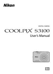 Nikon COOLPIX S3100 Manual