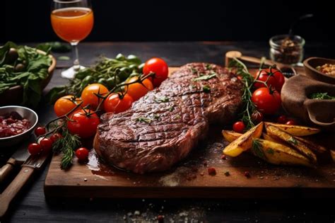 Premium AI Image | Juicy veal steak