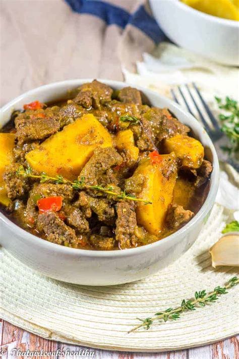 Jamaican beef curry - That Girl Cooks Healthy