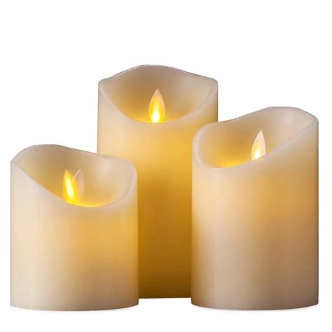 Electronic Wax Candle Battery Operated LED Candle Light Decor Event and ...