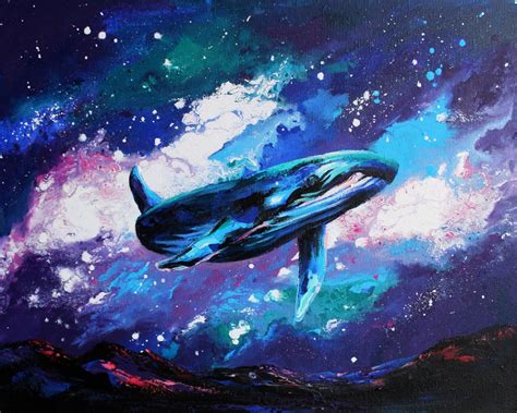 Whale Wall Art Whale Original Art Humpback Whale Whale | Etsy