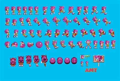 Amy Rose Sprite Sheet Amy Rose Pinterest Amy Rose Sprites And | Images ...