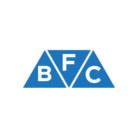 FBC triangle shape logo design on white background. FBC creative ...