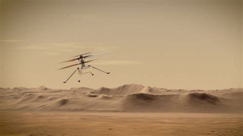 NASA released wild footage of Mars helicopter flying over alien desert ...