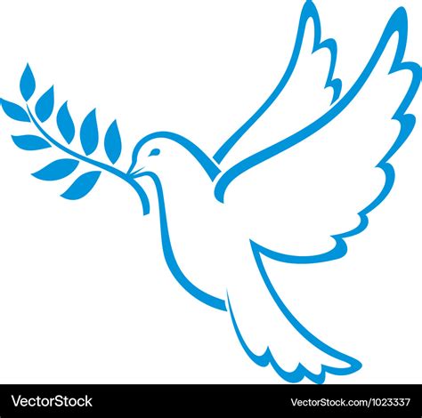 Peace dove Royalty Free Vector Image - VectorStock