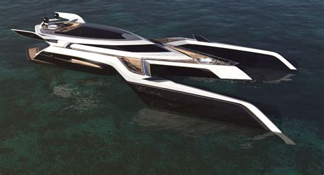 New luxury yacht design of trimaran | Luxury4Play.com