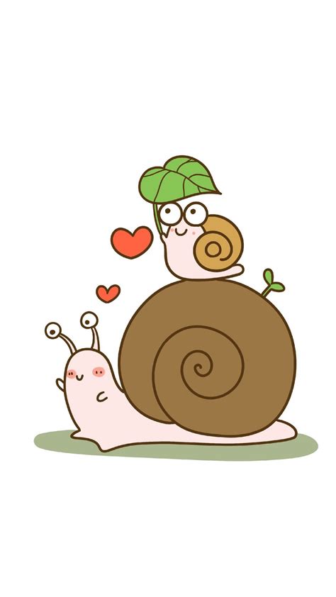 Pin by Lumi on CUte Image | Snail cute drawing, Cute drawings, Cute ...