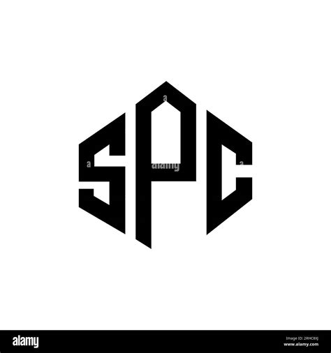 SPC letter logo design with polygon shape. SPC polygon and cube shape ...