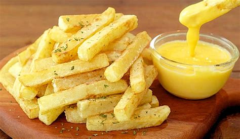 Crispy French Fries With Cheese Sauce Recipe