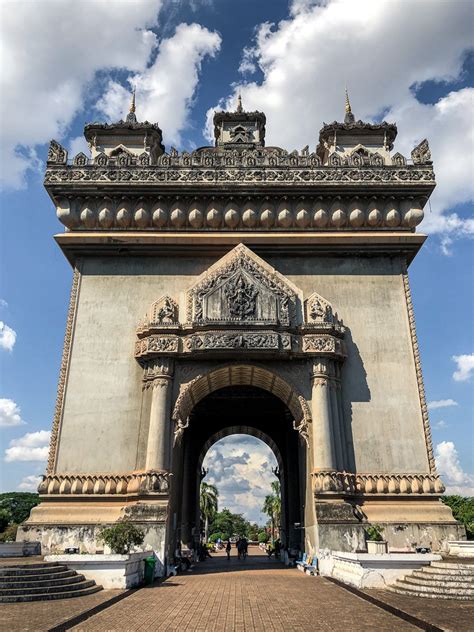 Patuxai Victory Monument in Vientiane, Laos