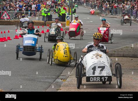 Pedal Car Racing Stock Photo - Alamy