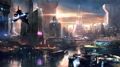 Wallpaper : 2560x1440 px, city, cityscape, concept art, futuristic ...