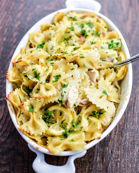 Lemon Chicken Pasta Bake