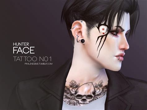 The Sims Resource - Hunter Face Tattoo N01