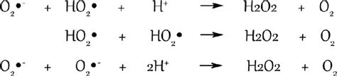 Reaction mechanism of superoxide radical. | Download Scientific Diagram