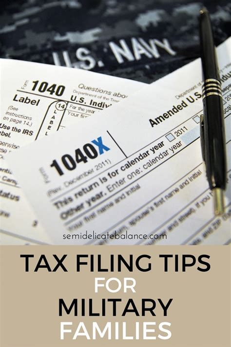 Tax Filing Tips for Military Families