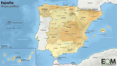 El mapa político de España - Mapas de El Orden Mundial - EOM