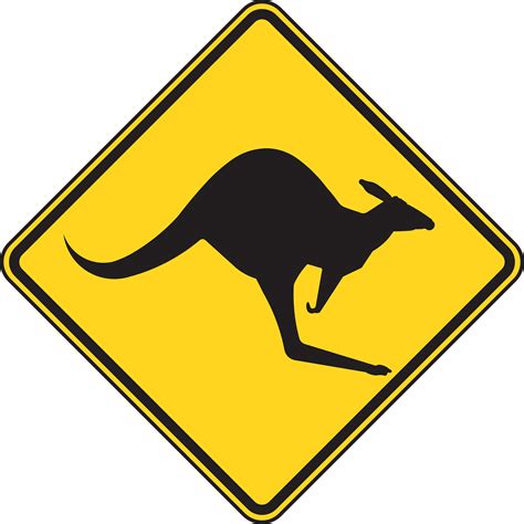 Australia, Warning Kangaroo Roadsign Caution Kangaroo #australia, # ...