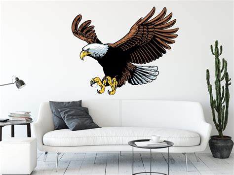 Eagle Wall Decor Wild Eagle Decals Eagle Art Wall Art Eagle Stickers ...